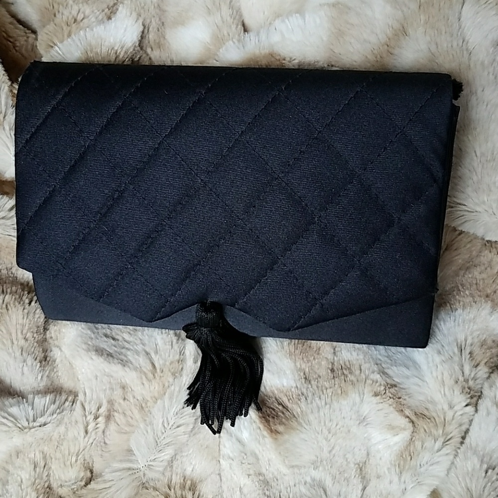 Alfred Sung Small Black Evening Bag